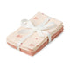 Cam Cam Copenhagen Muslin vystyklai, 4 vnt. rinkinys, su kaspinais