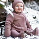 Mikk-Line Merino vilnos kombinezonas kūdikiams Wool Baby Suit Burlwood
