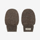 Huttelihut Kūdikių kumštinės pirštinės iš merino vilnos Wollfleece, Brown Melange