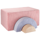 Wigiwama kūdikių pufas Playset Pink Mousse Rainbow
