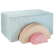 Wigiwama žaidimų rinkinys „Peppermint Green Rainbow“ kūdikių pufas
