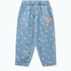 Liewood džinsinės kelnės Borris su vyšnių ir širdelių spaudu, smėlio / denim