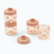 Liewood užkandžių indeliai Dominique Sweethearts / Pale tuscany 100 ml, 4 vnt.
