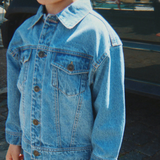 Konges Slojd vaikiška džinsinė striukė Magot Denim Blu