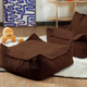 Wigiwama kvadratinė vaikiška taburetė Warm Hazel Square Ottoman