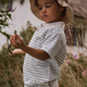 Lil' Atelier vaikiški polo marškinėliai Loose Coconut Milk Dusty Blue NMMHALDUR