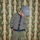 Konges Sløjd Vaikiškas megztinis Billi Knit Cardigan Blue Stripe